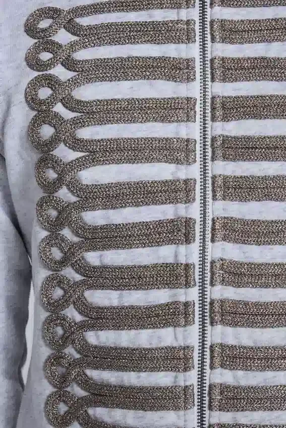Grey Marl Military Monster Hoodie