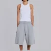 Grey Marl Waffle Monster Jogger Shorts