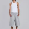 Grey Marl Waffle Monster Jogger Shorts