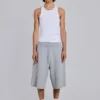 Grey Marl Waffle Monster Jogger Shorts