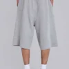 Grey Marl Waffle Monster Jogger Shorts