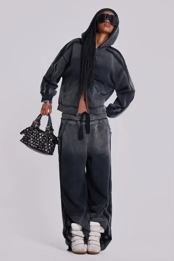 Grey Sporty Baggy Monster Joggers
