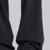 Grey Stacked Bootcut Suit Pants