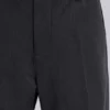Grey Stacked Bootcut Suit Pants