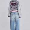 Grey Team 85 Knitted Bomber Jacket