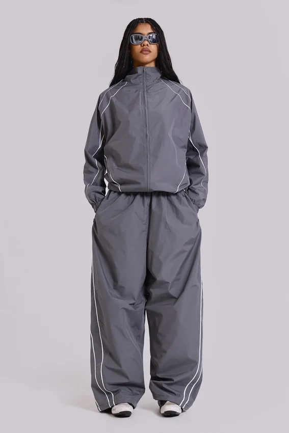 Grey Vapor Tracksuit Bottoms
