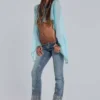 Hand-Beaded Bootcut Cooper Jeans