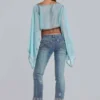 Hand-Beaded Bootcut Cooper Jeans