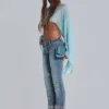 Hand-Beaded Bootcut Cooper Jeans