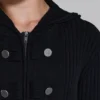 Hooded Military Knit Jumper