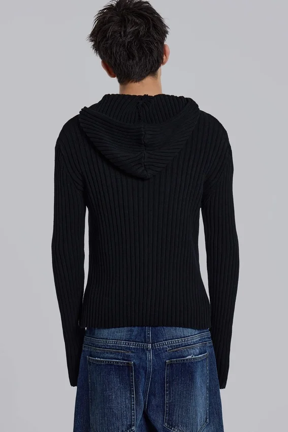 Hooded Military Knit Jumper