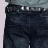 Indigo Creased Drift Bootcut Jeans