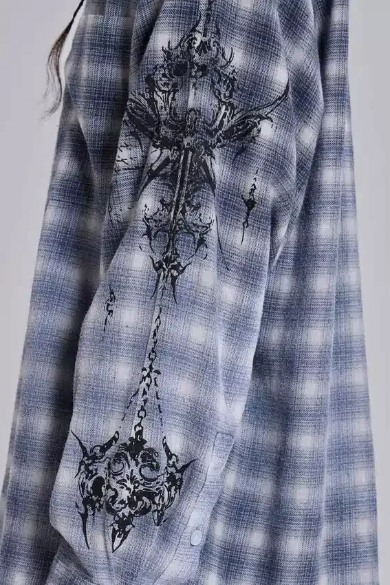 Kasper Inked Flannel Shirt