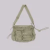 Khaki Military Utility Satchel Bag