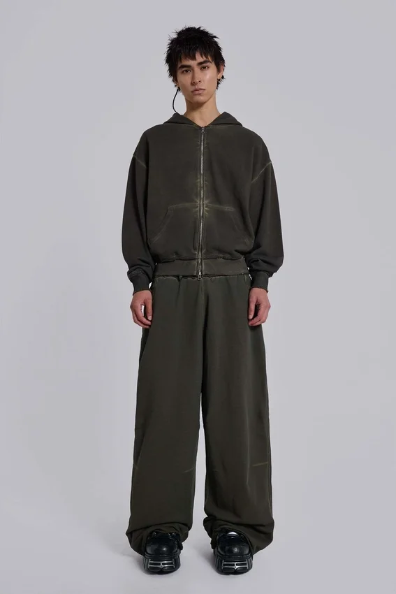 Khaki Oversized Monster Hoodie