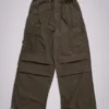 Khaki Parachute Cargo Pants