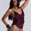 Lavinia Backless Fringe Top