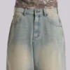 Light Wash Jumbo Jorts