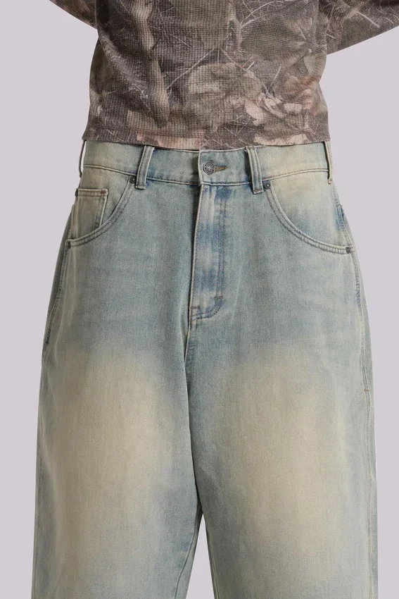 Light Wash Jumbo Jorts