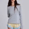 Line Double Layer Long Sleeve Top
