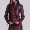 Lynx Faux Leather Mini Skirt