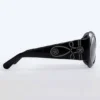 Majorette Oversized Round Sunglasses in Black