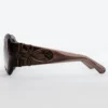 Majorette Oversized Round Sunglasses in Brown