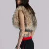 Meka Faux Fur Knit Shrug