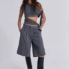 Mena Asymmetric Top in Grey
