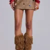 Mirielle PU Leather Mini Skirt