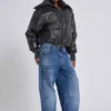 Nailed Studded Colossus Jeans in Mid Blue Wash