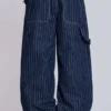 Navy Ollie Pinstripe XL Colossus Jeans