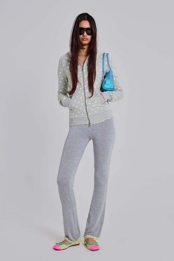 Cassia Lace Jersey Bootcut Trousers