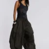Ramona Burnout Vest Top in Black