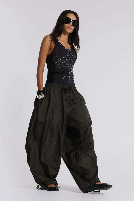 Ramona Burnout Vest Top in Black