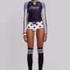 No.13 Polka Dot Football Mini Shorts