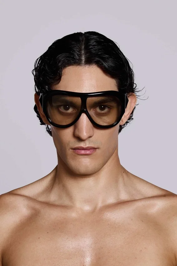 Noctra XL Stud Sunglasses in Amber