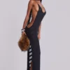 Noir Knit Maxi Dress in Black