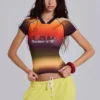 Ombre No.13 Football Baby Tee