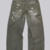 Painted Khaki Ripstop Carpenter Jeans