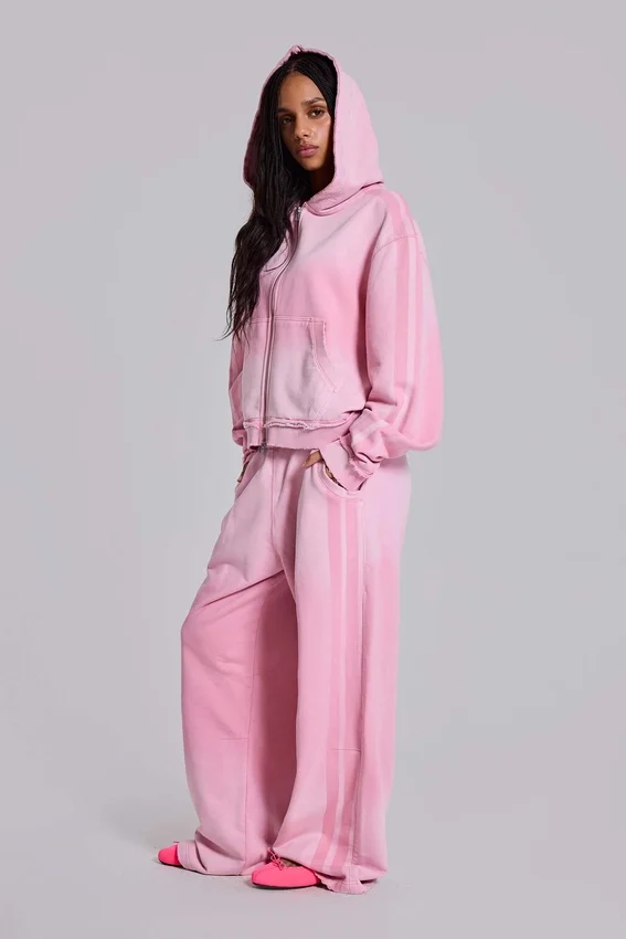 Pink Sporty Baggy Monster Joggers