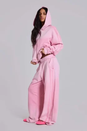 Pink Sporty Baggy Monster Joggers