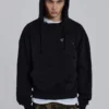 Pullover Bitten Hoodie in Black