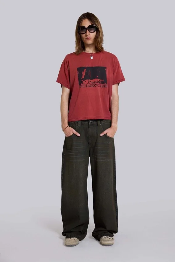 Quasi Red Cropped T-Shirt