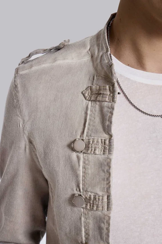 Rebel Military Jacket in Clay