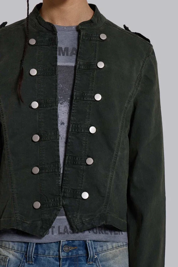 Rebel Military Jacket in Khaki
