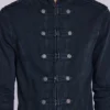 Rebel Military Jacket in Washed Black