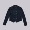 Rebel Military Jacket in Washed Black