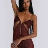 Rhyxa Lace Up Mini Dress