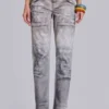 Rider Low Rise Straight Leg Jeans in Painter